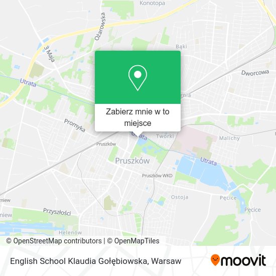 Mapa English School Klaudia Gołębiowska