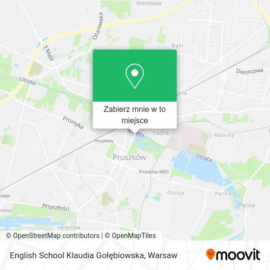 Mapa English School Klaudia Gołębiowska