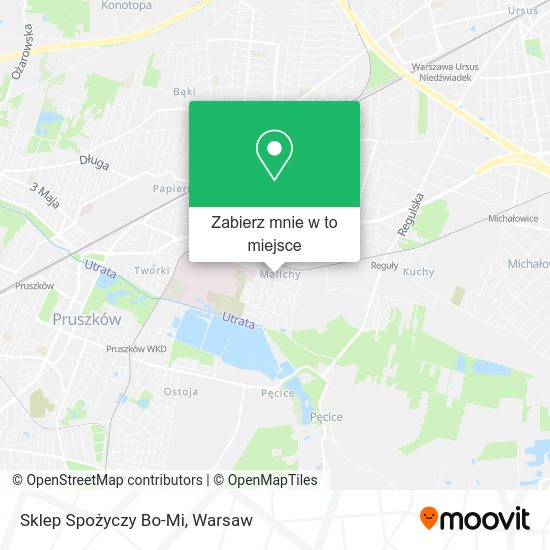 Mapa Sklep Spożyczy Bo-Mi