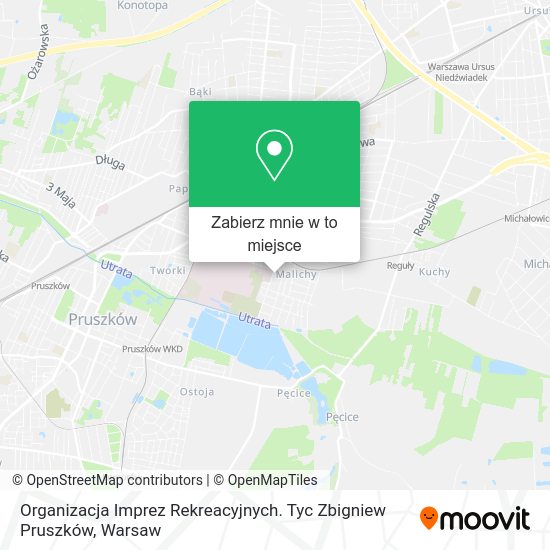 Mapa Organizacja Imprez Rekreacyjnych. Tyc Zbigniew Pruszków