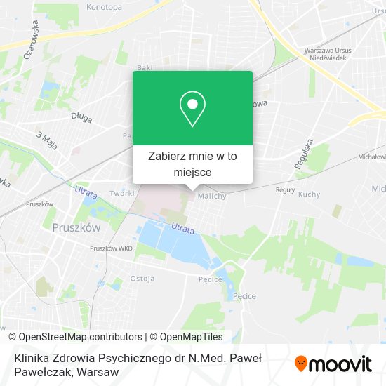 Mapa Klinika Zdrowia Psychicznego dr N.Med. Paweł Pawełczak