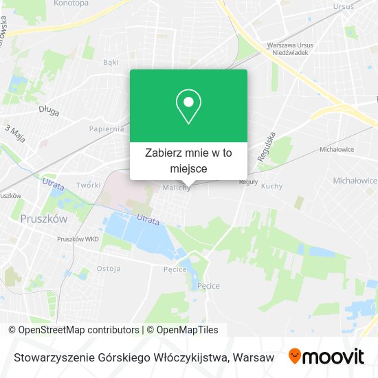 Mapa Stowarzyszenie Górskiego Włóczykijstwa