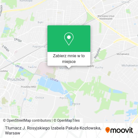 Mapa Tłumacz J. Rosyjskiego Izabela Pakuła-Kozłowska