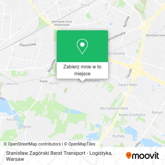 Mapa Stanisław Zagórski Berst Transport - Logistyka