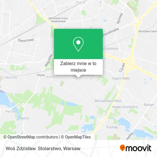 Mapa Woś Zdzisław. Stolarstwo