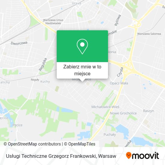 Mapa Usługi Techniczne Grzegorz Frankowski