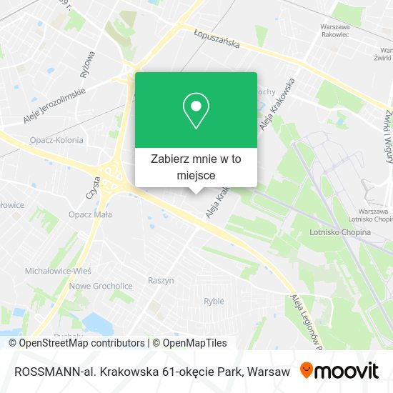 Mapa ROSSMANN-al. Krakowska 61-okęcie Park