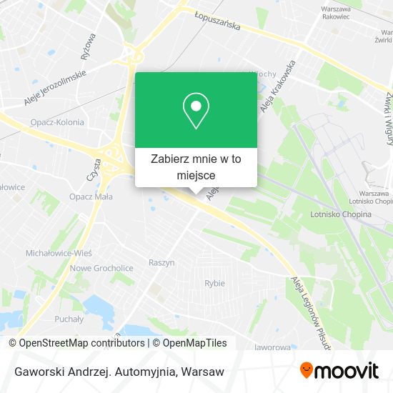 Mapa Gaworski Andrzej. Automyjnia