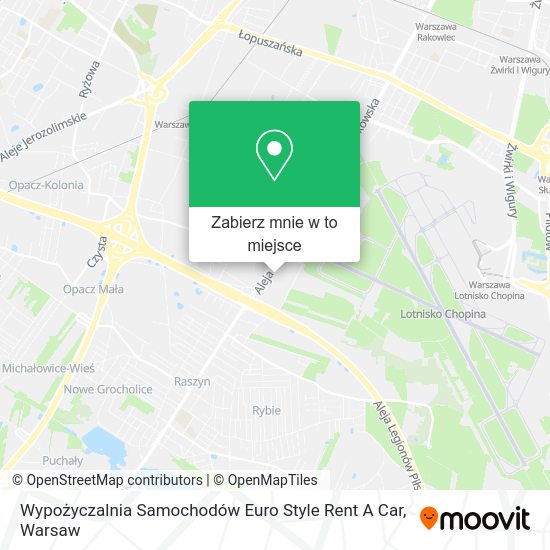 Mapa Wypożyczalnia Samochodów Euro Style Rent A Car