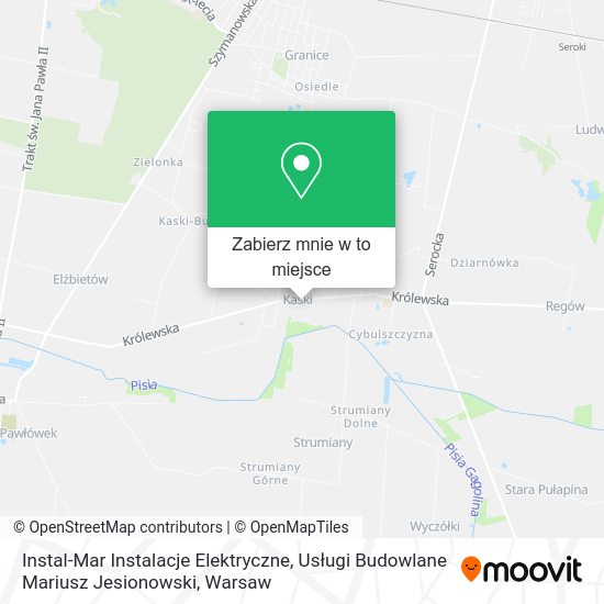 Mapa Instal-Mar Instalacje Elektryczne, Usługi Budowlane Mariusz Jesionowski