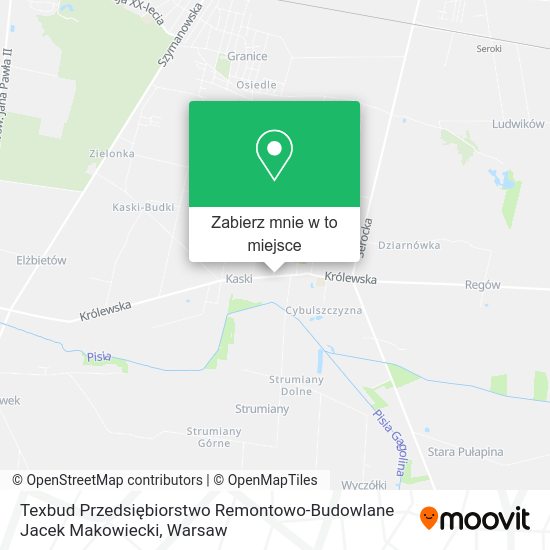 Mapa Texbud Przedsiębiorstwo Remontowo-Budowlane Jacek Makowiecki