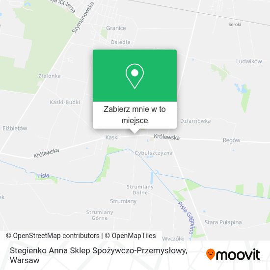 Mapa Stegienko Anna Sklep Spożywczo-Przemysłowy