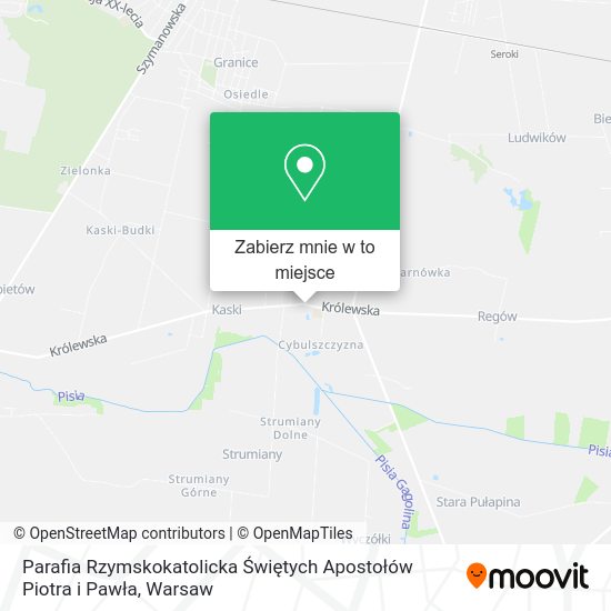 Mapa Parafia Rzymskokatolicka Świętych Apostołów Piotra i Pawła