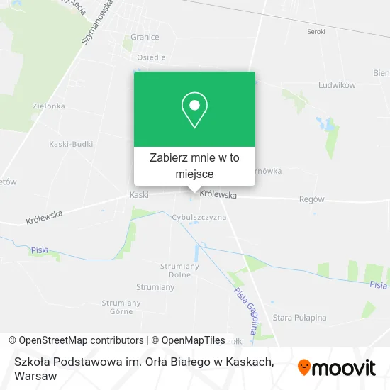 Mapa Szkoła Podstawowa im. Orła Białego w Kaskach