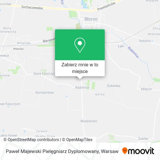 Mapa Paweł Majewski Pielęgniarz Dyplomowany