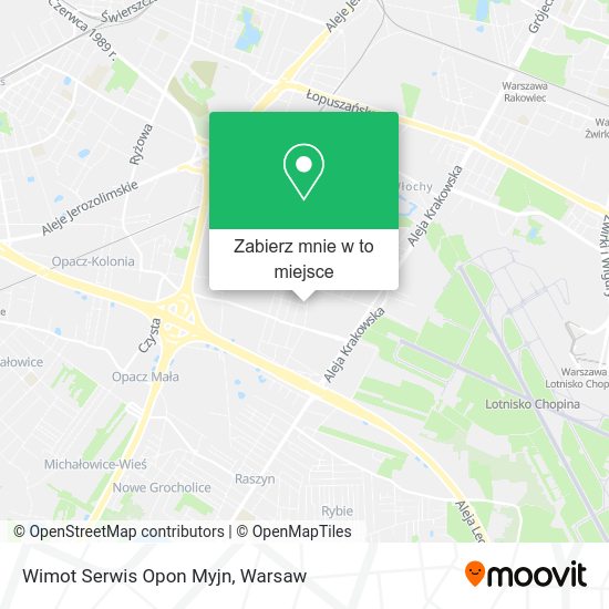 Mapa Wimot Serwis Opon Myjn