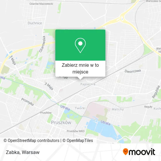 Mapa Zabka