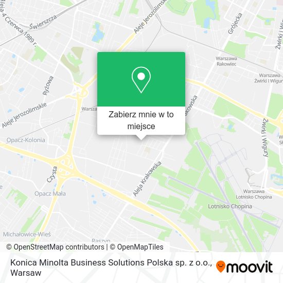 Mapa Konica Minolta Business Solutions Polska sp. z o.o.