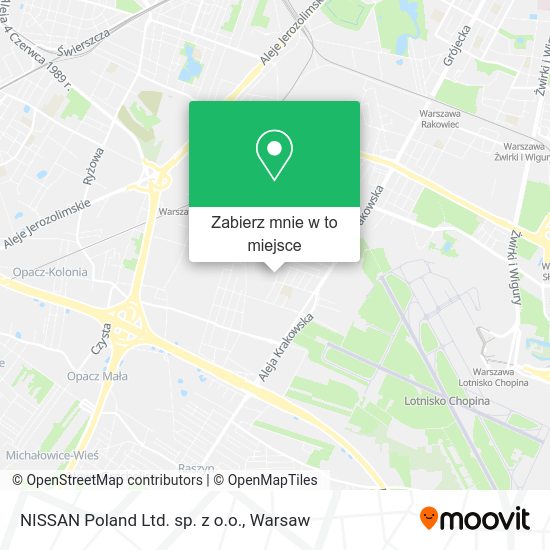 Mapa NISSAN Poland Ltd. sp. z o.o.