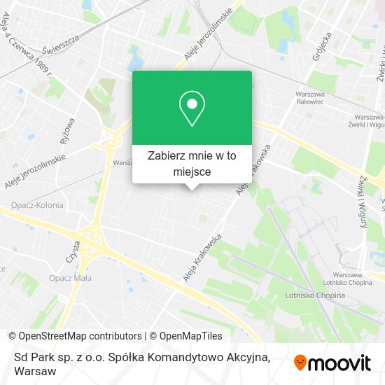 Mapa Sd Park sp. z o.o. Spółka Komandytowo Akcyjna