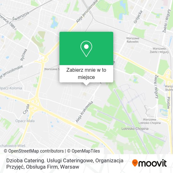 Mapa Dzioba Catering. Usługi Cateringowe, Organizacja Przyjęć, Obsługa Firm