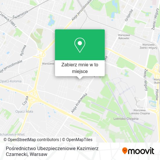 Mapa Pośrednictwo Ubezpieczeniowe Kazimierz Czarnecki