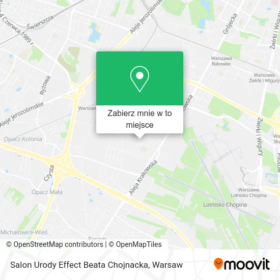Mapa Salon Urody Effect Beata Chojnacka