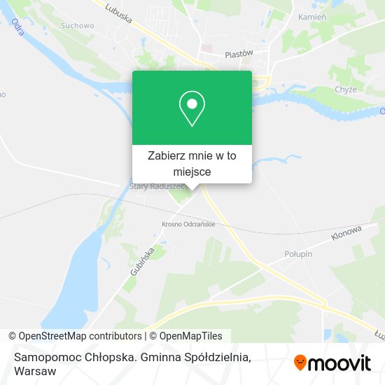 Mapa Samopomoc Chłopska. Gminna Spółdzielnia