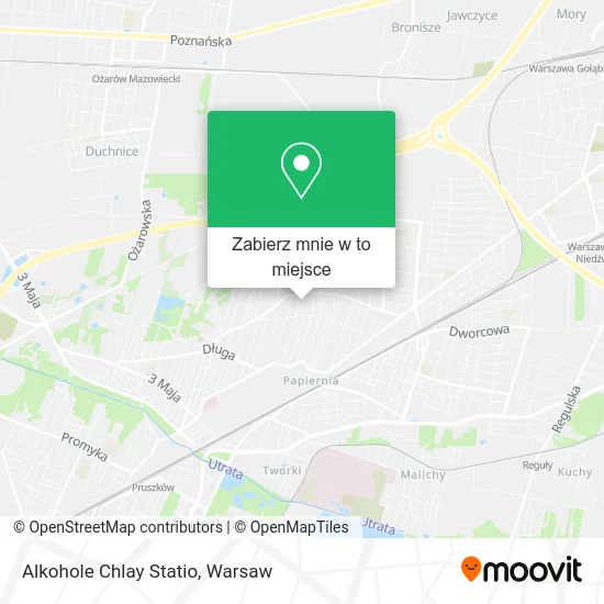 Mapa Alkohole Chlay Statio