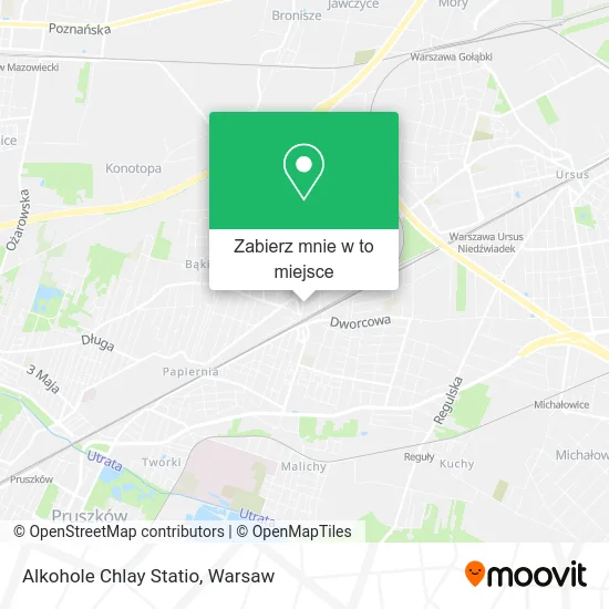 Mapa Alkohole Chlay Statio