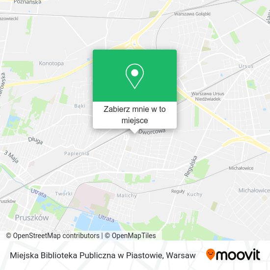 Mapa Miejska Biblioteka Publiczna w Piastowie