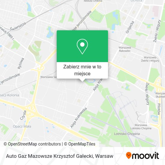 Mapa Auto Gaz Mazowsze Krzysztof Gałecki