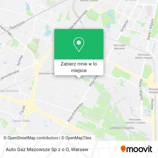 Mapa Auto Gaz Mazowsze Sp z o O