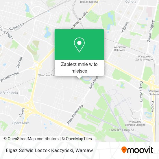 Mapa Elgaz Serwis Leszek Kaczyński