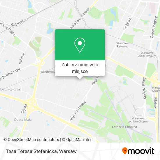 Mapa Tesa Teresa Stefanicka