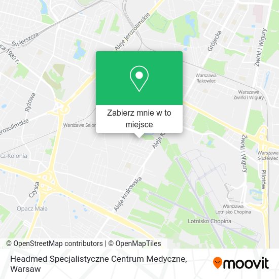 Mapa Headmed Specjalistyczne Centrum Medyczne