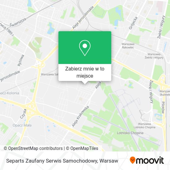 Mapa Separts Zaufany Serwis Samochodowy