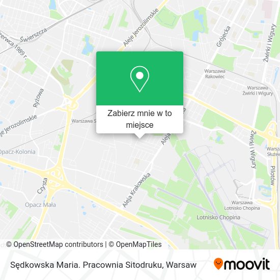 Mapa Sędkowska Maria. Pracownia Sitodruku