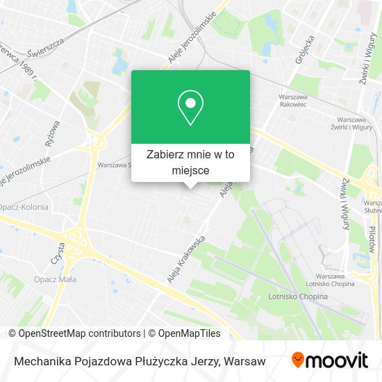 Mapa Mechanika Pojazdowa Płużyczka Jerzy