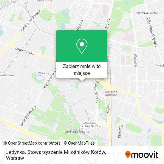 Mapa Jedynka. Stowarzyszenie Miłośników Kotów