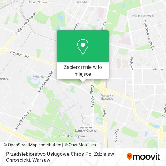 Mapa Przedsiebiorstwo Uslugowe Chros Pol Zdzislaw Chroscicki