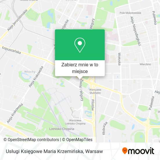 Mapa Usługi Księgowe Maria Krzemińska