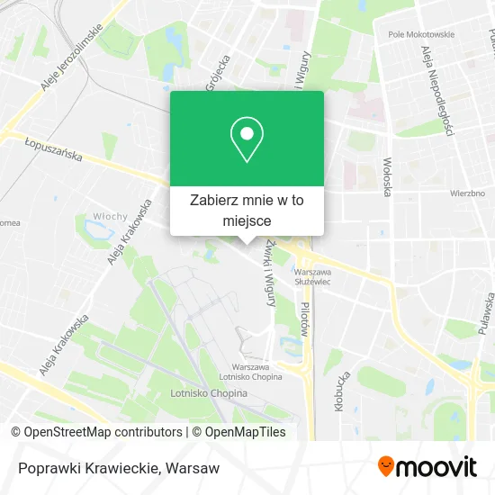 Mapa Poprawki Krawieckie