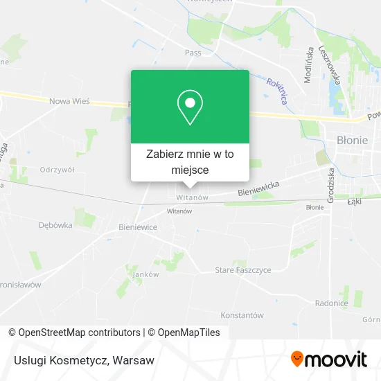 Mapa Uslugi Kosmetycz