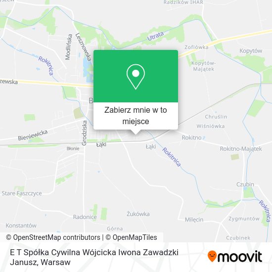 Mapa E T Spółka Cywilna Wójcicka Iwona Zawadzki Janusz