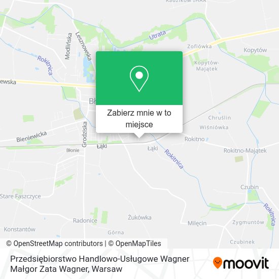 Mapa Przedsiębiorstwo Handlowo-Usługowe Wagner Małgor Zata Wagner