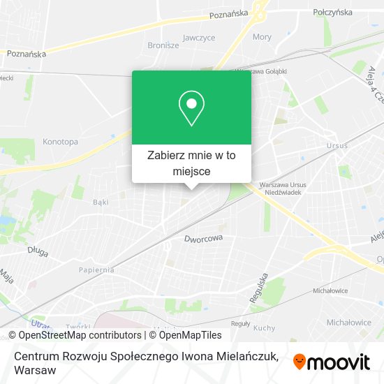 Mapa Centrum Rozwoju Społecznego Iwona Mielańczuk