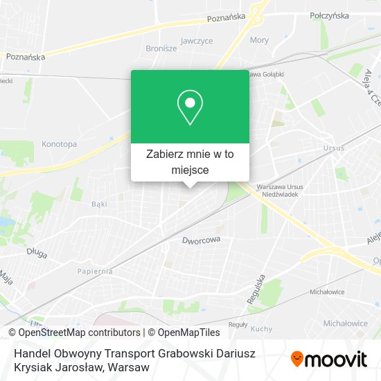 Mapa Handel Obwoyny Transport Grabowski Dariusz Krysiak Jarosław