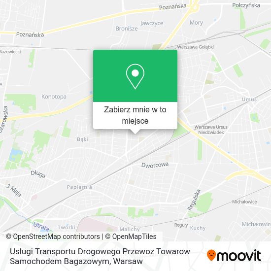 Mapa Uslugi Transportu Drogowego Przewoz Towarow Samochodem Bagazowym