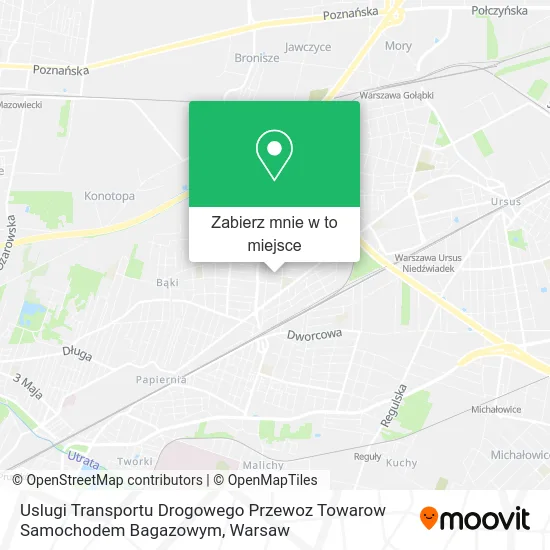 Mapa Uslugi Transportu Drogowego Przewoz Towarow Samochodem Bagazowym